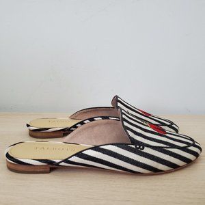 Talbots Mules Striped Ladybug Sz 6.5